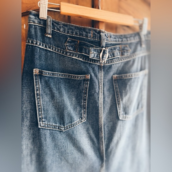 Free People Patchwork Denim Maxi Skirt - Picture 12 of 12